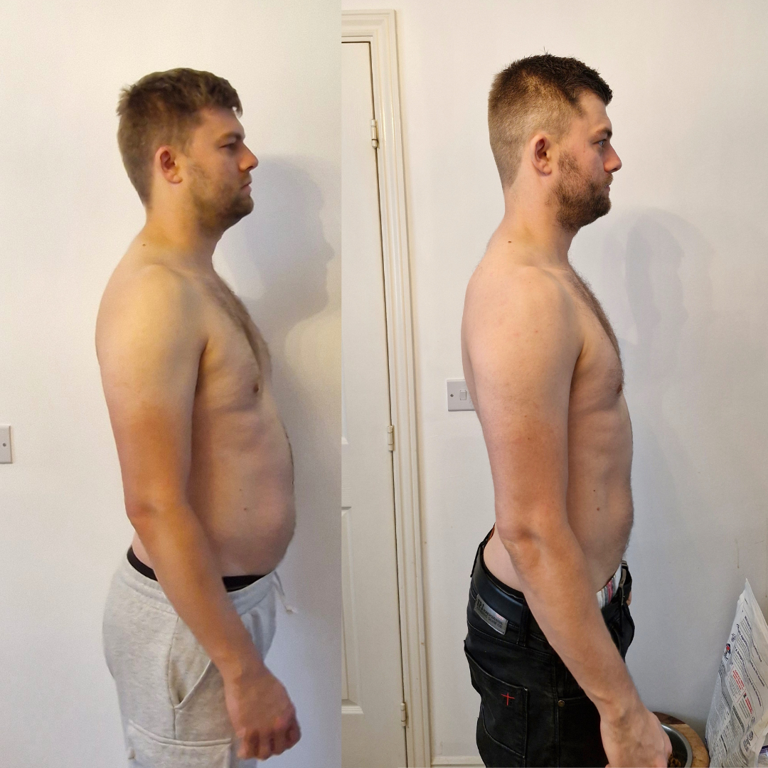 Before and after Iain, 90 days